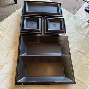 TUPPERWARE INTERCHANGEABLE 7 PIECE SET VTG. VERSATILE STYLISH PRESENTATION